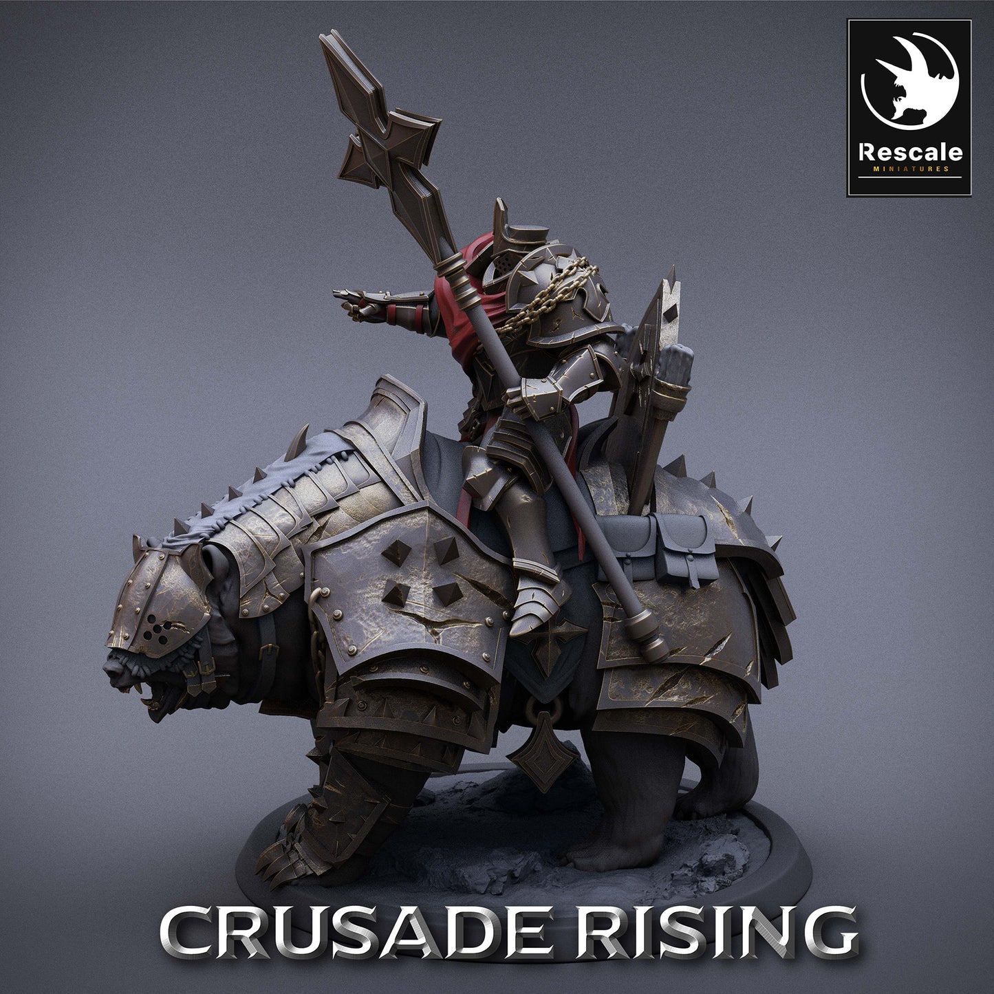 Templar Warrior Rider - Puissant souverain de l'Ordre des Templiers - Chevaliers Templiers (E1)