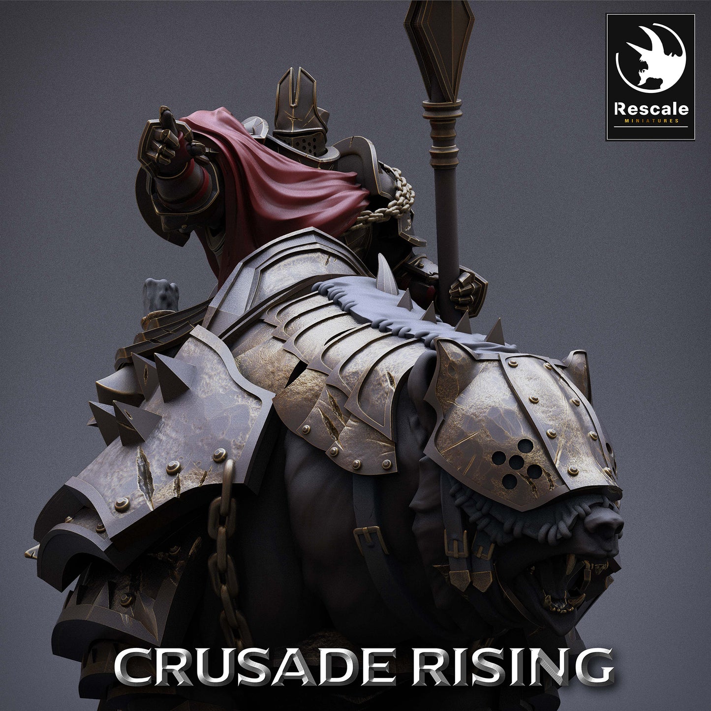 Templar Warrior Rider - Puissant souverain de l'Ordre des Templiers - Chevaliers Templiers (E1)