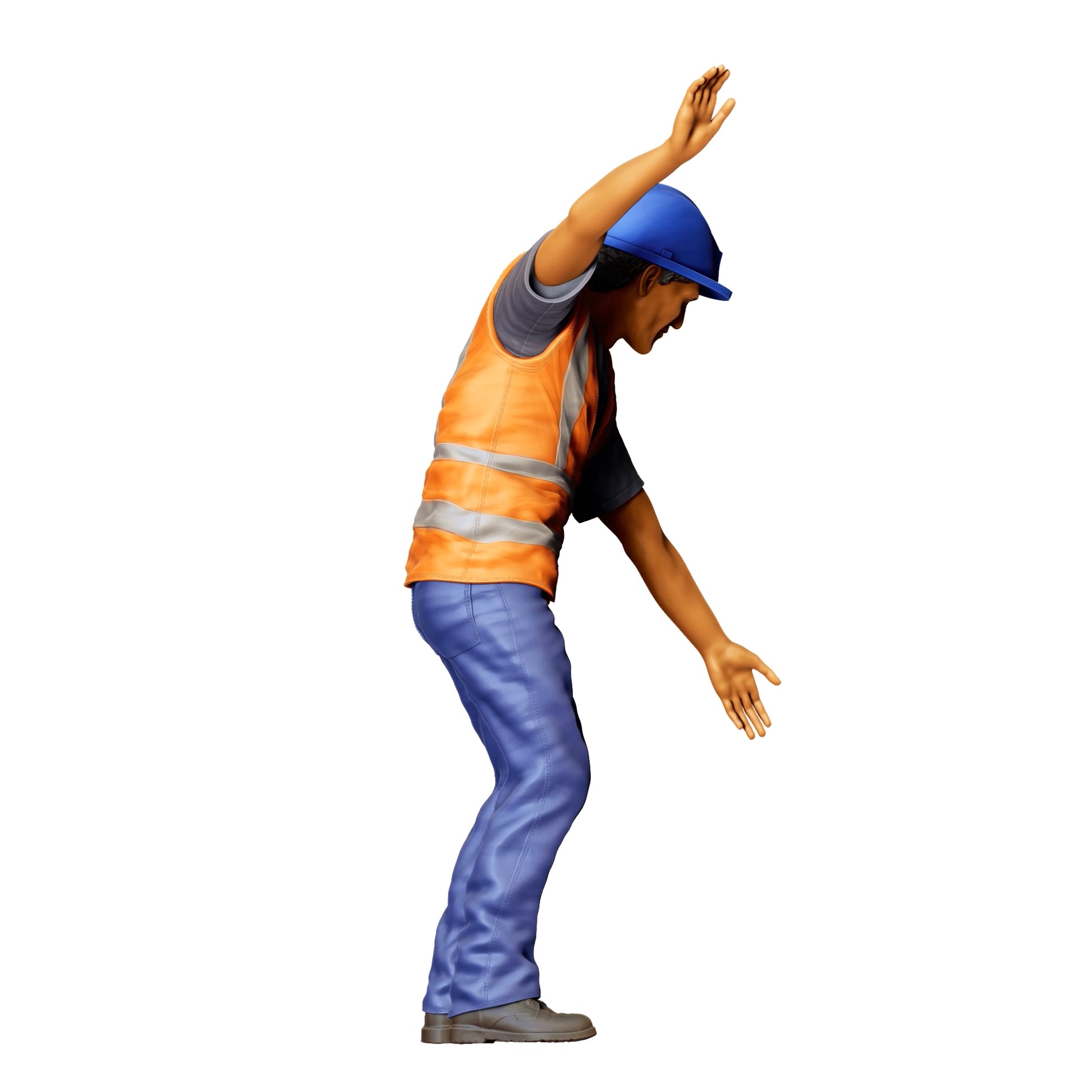 Photo de produit de modélisme diorama 0 : Ouvrier sur la voie - Ferroviaire / Ouvrier de construction E (Réf. n° 391)