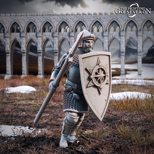 Photo de produit Tabletop 28mm The Printing Goes Ever On (TPGEO) 0 : Guerriers humains - Soldats des hommes du Nord - grande troupe