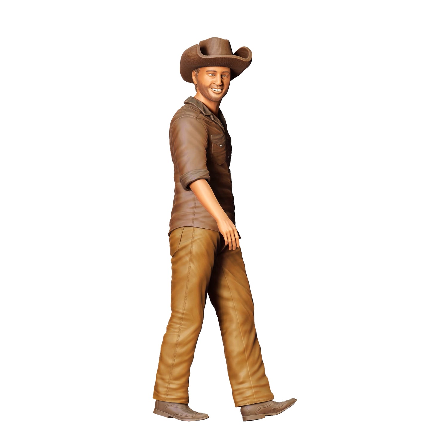 Produktfoto 0: Cowboy: Junger Mann mit Cowboy Hut und Hemd