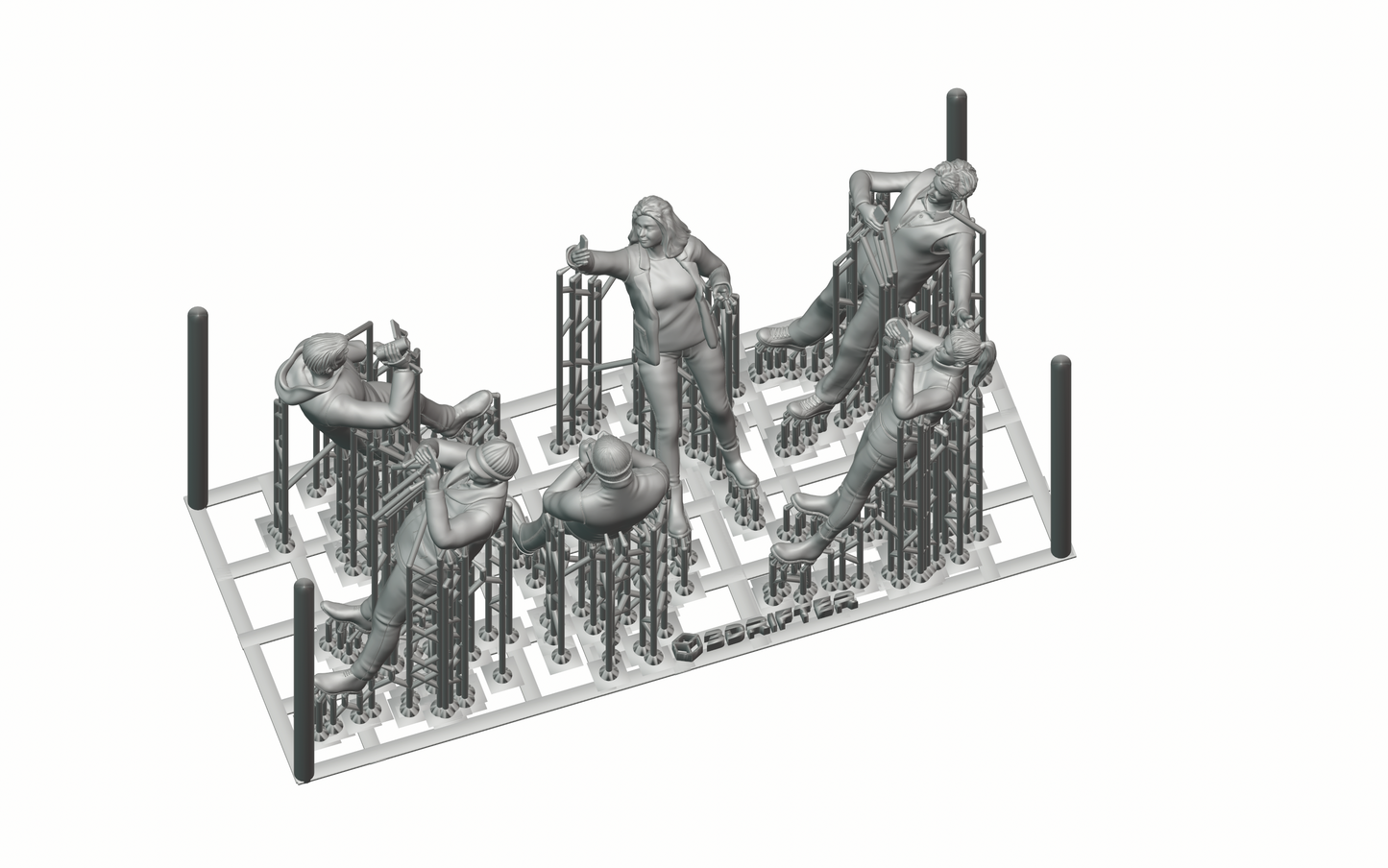 Photo du produit Diorama et modélisme Figurine miniature : Ensemble de spectateurs, 6 figurines