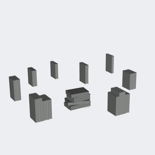 Photo de produit Miniature Meubles, Décor Diorama et Modélisme 0 : Dans le salon : 9 livres pour bibliothèque ou étagère à livres