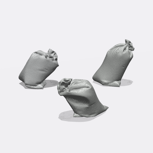 Photo du produit Miniature Meubles, Décoration Diorama et Modélisme 0 : Stockage et Rangement : Sacs 3 - Sac de grains ou sac de sable (Réf. 51D)