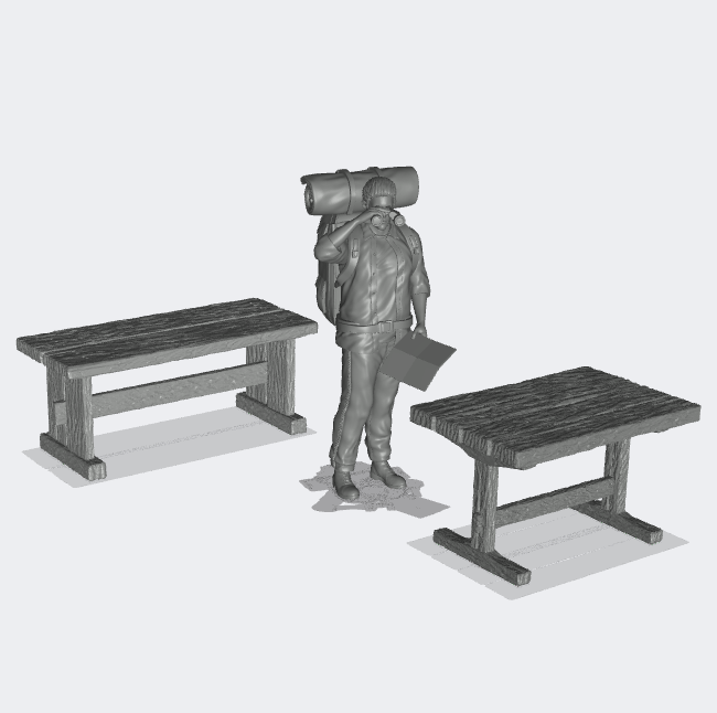Photo du produit Miniature Meubles, Décoration Diorama et Modélisme 0 : Meubles et Inventaire : Ensemble de tables avec 2 tables pour salon ou salle à manger