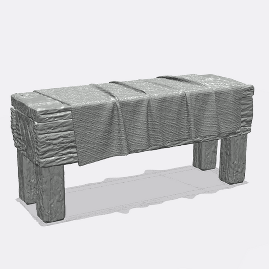 Photo du produit Miniature Meubles, Décoration Diorama et Modélisme 0 : Dans la cuisine : Table à manger dressée pour cuisine ou salle à manger (Réf. 47D)