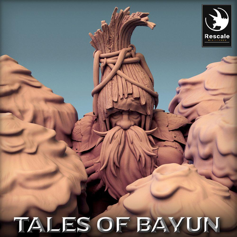 Image de produit Tabletop 28mm Lord of the Print (LotP) 0 : Miniature Tabletop : Borovichok Hide - Chaman des bois dans le bosquet de champignons, Druide, Gardien du bosquet, Diorama de sorcier des champignons (24_01_A3)