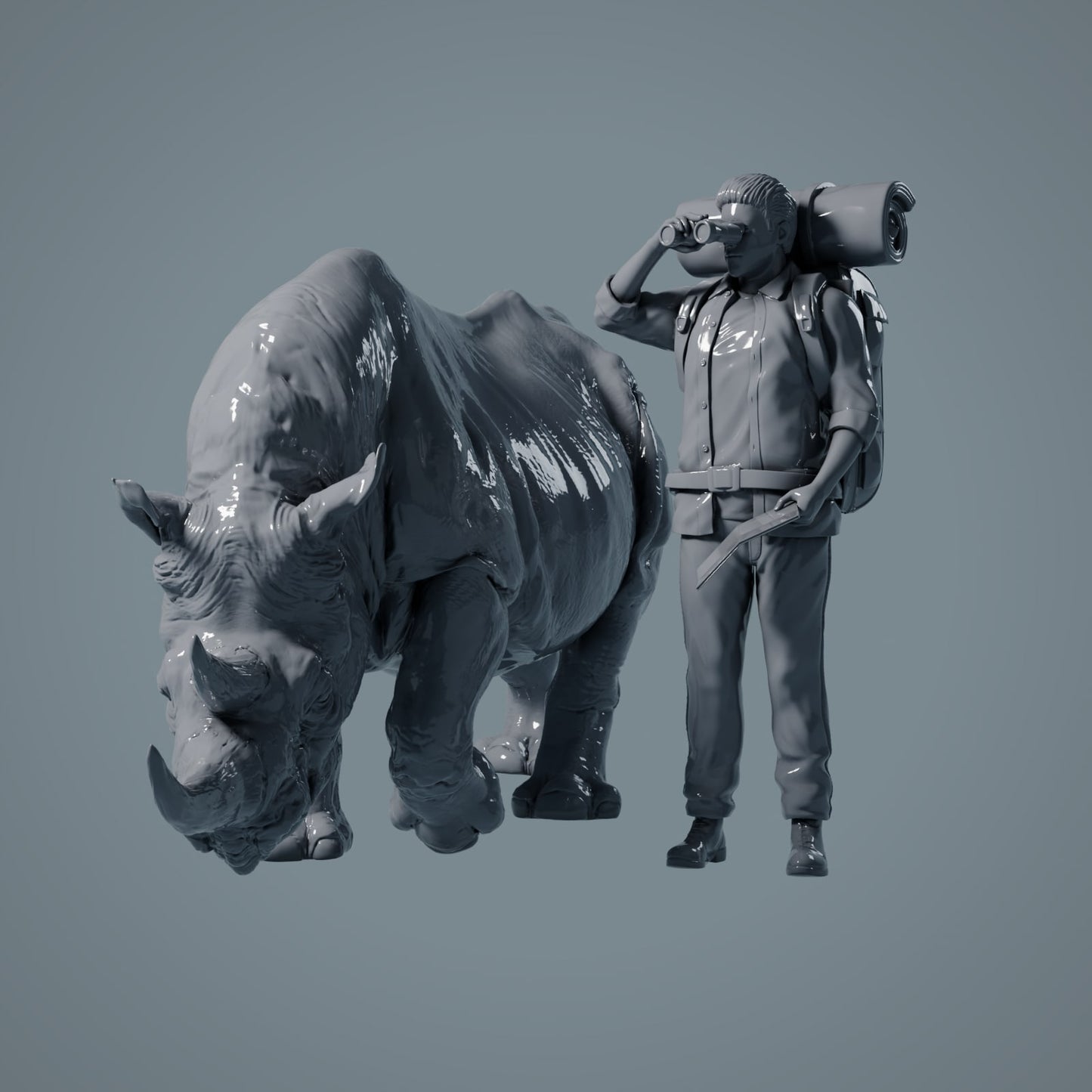 Rhinocéros africain - Animaux de la savane (23_02_06)