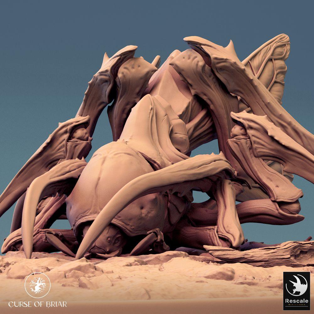 Photo de produit Tabletop 28mm Lord of the Print (LotP) 0 : Miniature Tabletop : Bête insectoïde, chasseur de tunnel avec griffes en faucille, monstre en essaim, horreur fouisseuse (24_07_D3)