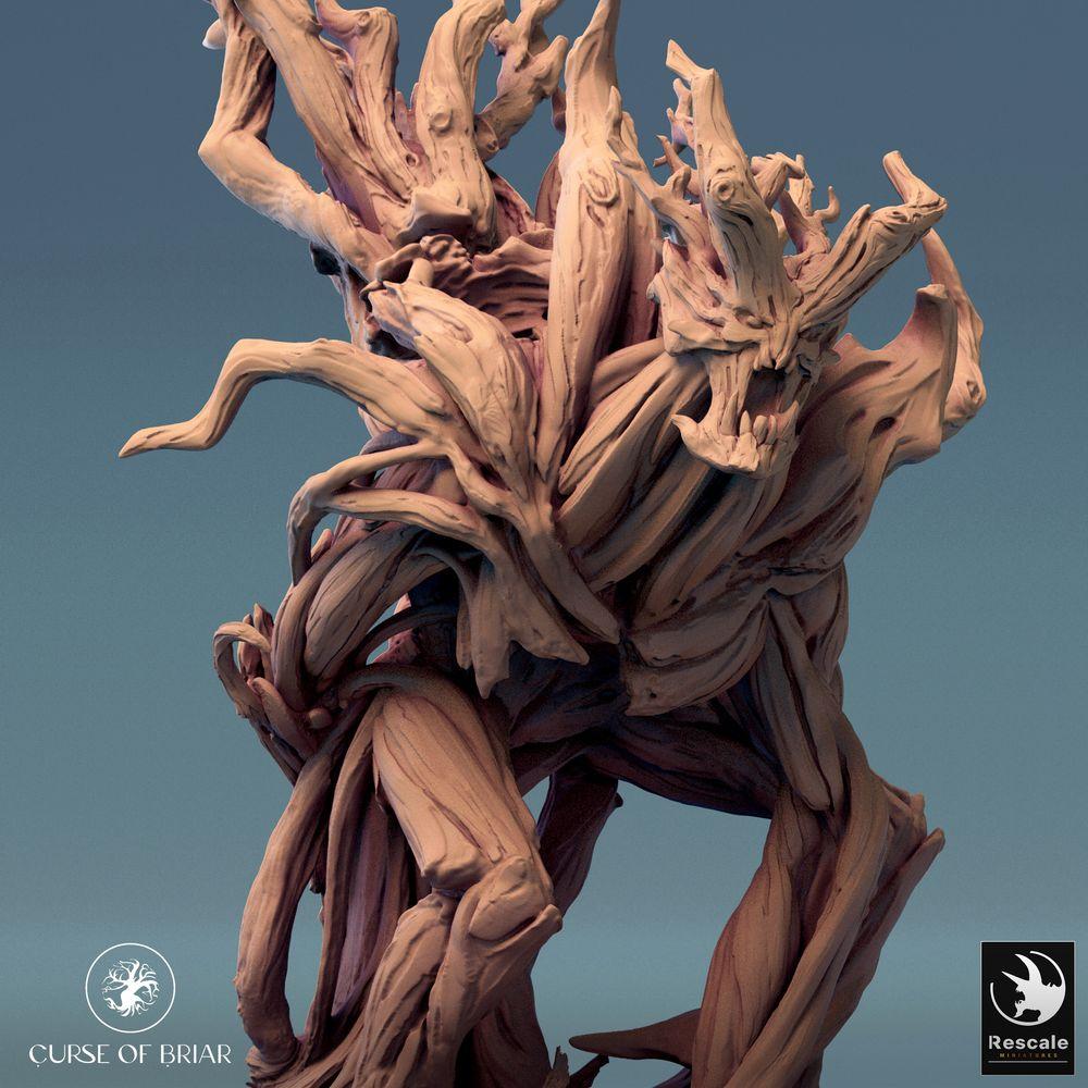 Photo de produit Tabletop 28mm Lord of the Print (LotP) 0 : Figurine Fantasy : Gardien des bois Géant des arbres, Golem des racines Créature forestière - Lignar Honor (24_07_F2)