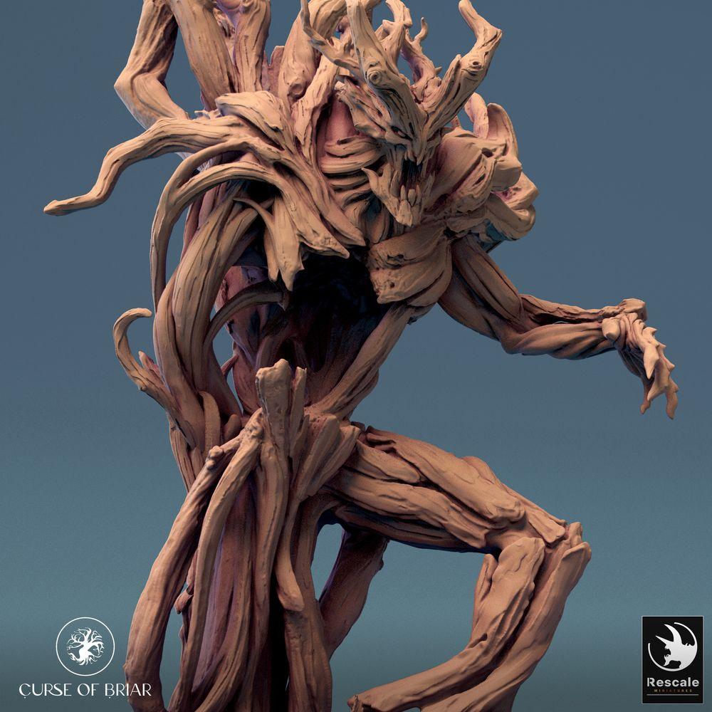 Photo de produit Tabletop 28mm Lord of the Print (LotP) 0 : Figurine fantastique : Esprit de la forêt, Golem racine Gardien des épines, Prince des dryades (24_07_F3)
