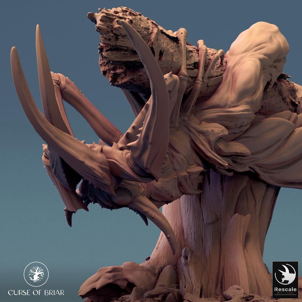 Photo de produit Tabletop 28mm Lord of the Print (LotP) 0 : Figurine fantastique : Monstre scarabée géant, Boss scarabée, bête insectoïde des bois (24_07_E2)