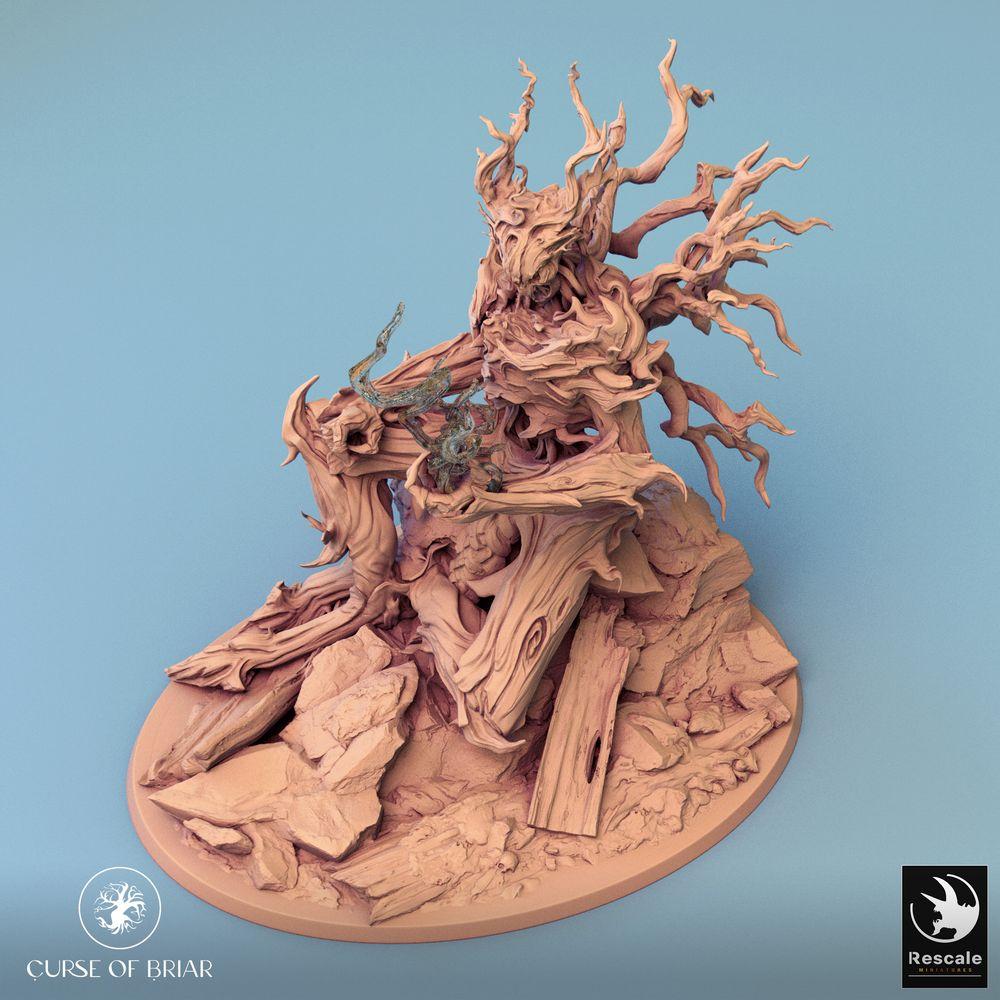 Photo de produit Tabletop 28mm Lord of the Print (LotP) 0 : Miniature Tabletop : Esprit de la forêt et géant des arbres, seigneur des épines avec magie naturelle (24_07_C6)