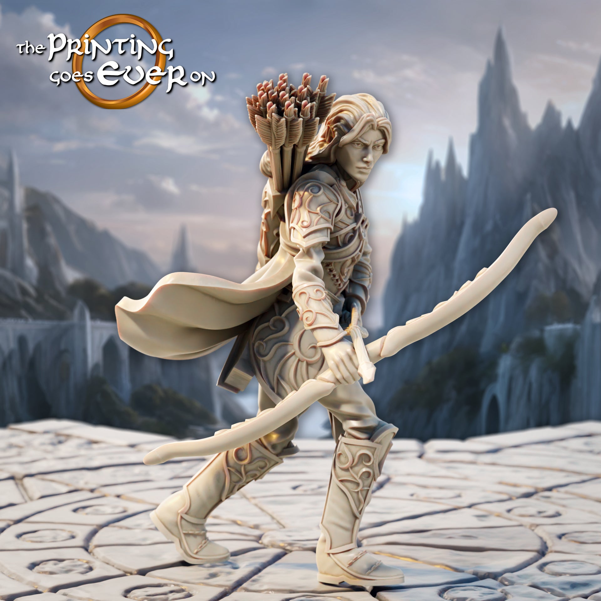 Photo de produit Tabletop 28mm The Printing Goes Ever On (TPGEO) 0 : Ranger Elfe - 3 Guerriers du peuple elfe - Éclaireurs et archers