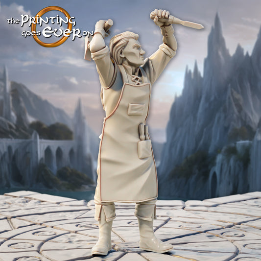 Photo du produit Tabletop 28mm The Printing Goes Ever On (TPGEO) 0 : Constructeurs de navires elfes - 2 artisans du peuple elfe - Ouvriers elfes