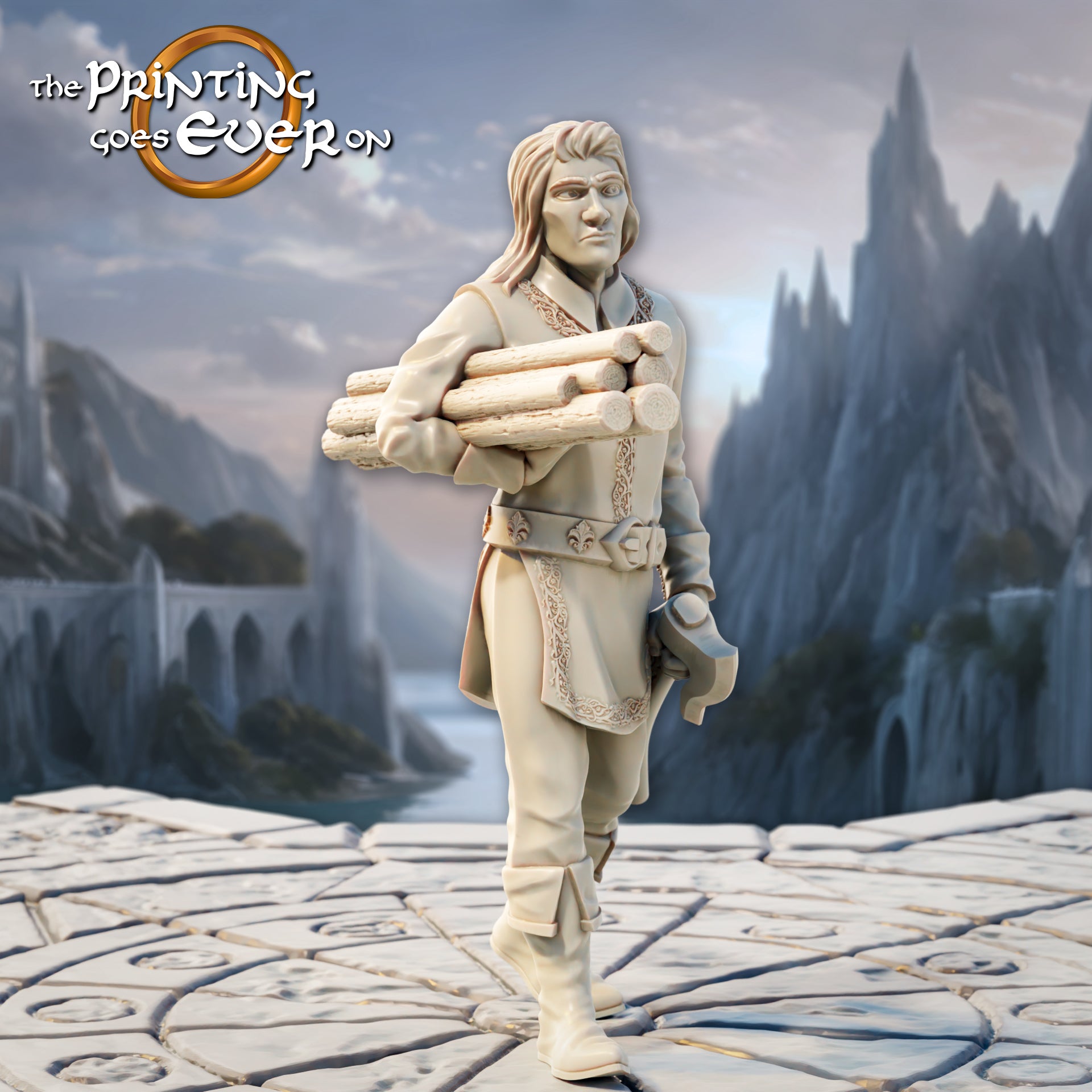 Photo du produit Tabletop 28mm The Printing Goes Ever On (TPGEO) 0 : Constructeurs de navires elfes - 2 artisans du peuple elfe - Ouvriers elfes