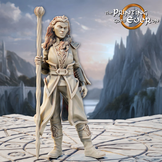 Photo de produit Tabletop 28mm The Printing Goes Ever On (TPGEO) 0 : Mage Elfe - 2 Sorciers du peuple Elfe - Invocateur élémentaire