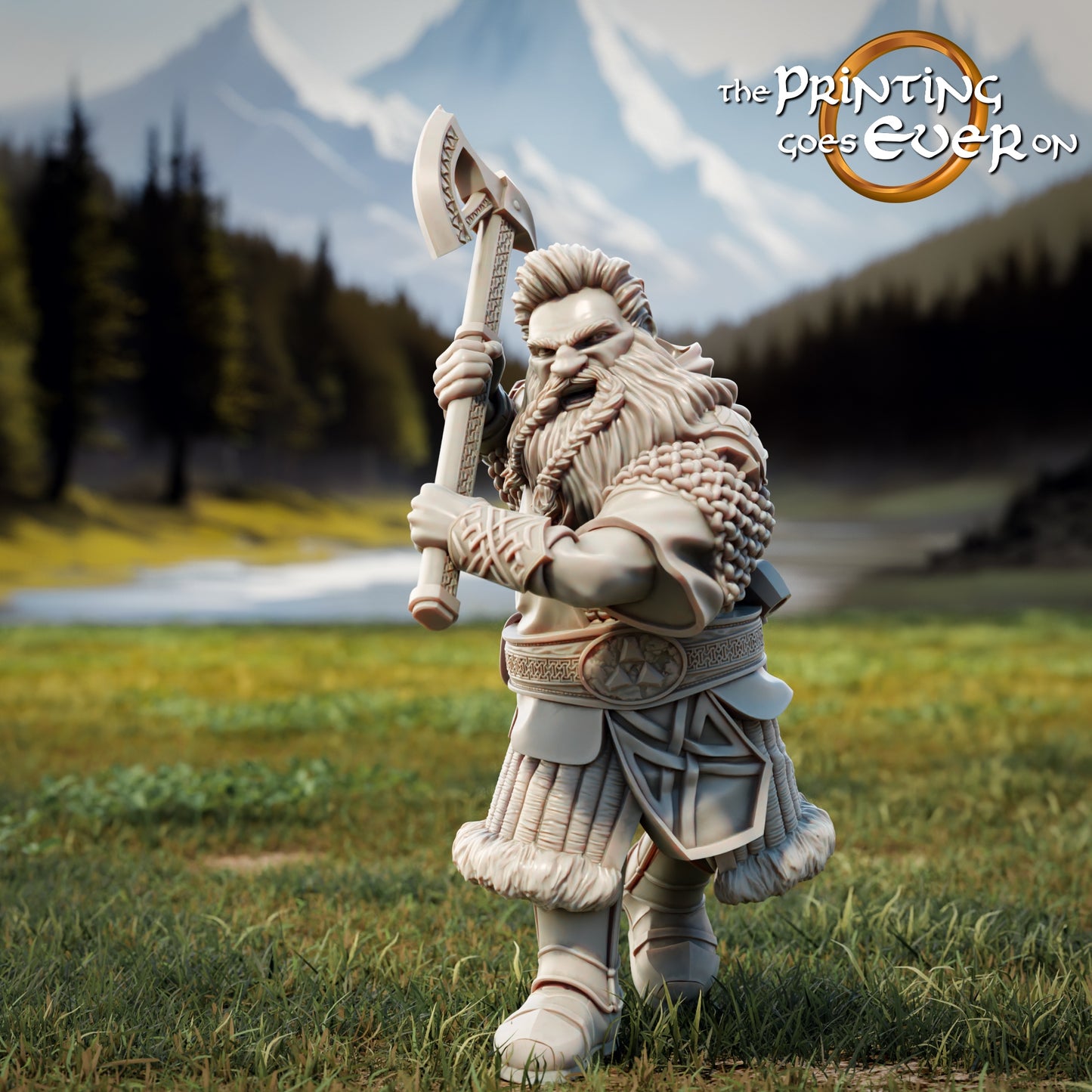 Photo de produit Tabletop 28mm The Printing Goes Ever On (TPGEO) 0: 9 Héros en position de combat Remasterisé : Compagnons humains, elfes, nains et hobbits - Guerriers