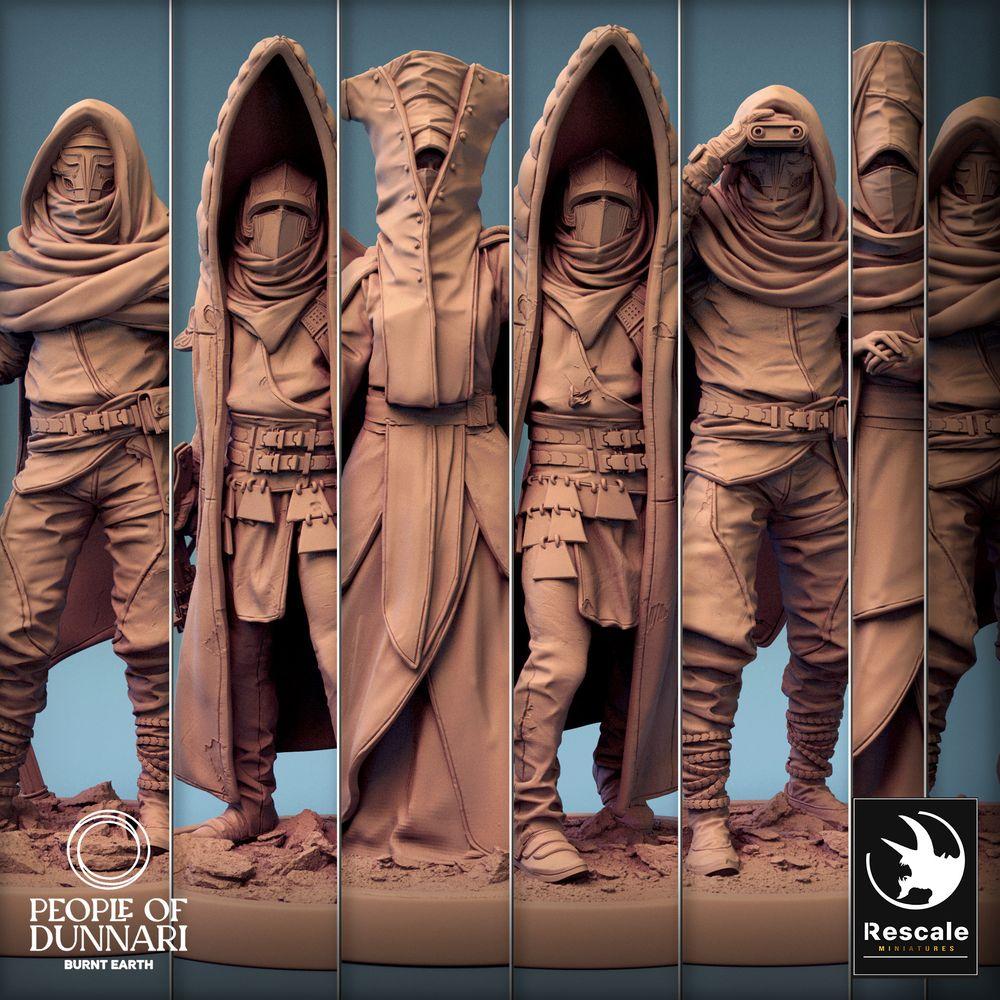 Image du produit Tabletop 28mm Lord of the Print (LotP) 0 : Miniature Tabletop : Prêtre du soleil, Éclaireur du désert, Cultiste, Assassin (24_03_H11)
