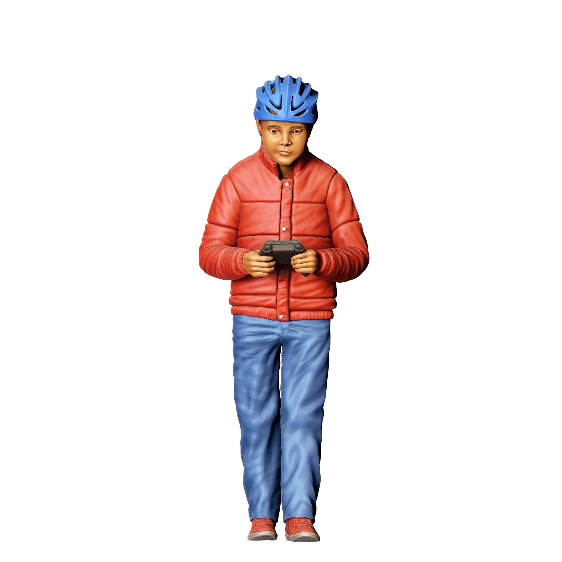 Photo de produit de modélisme diorama 0 : Enfants jouant avec des voitures télécommandées - Ensemble de routes de jeu