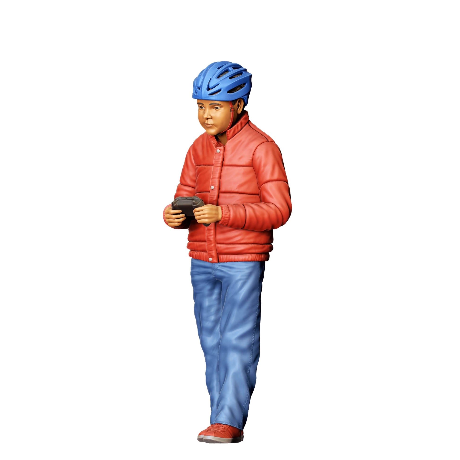 Photo de produit de modélisme diorama 0 : Enfant jouant avec une voiture RC D (Réf. n° 374)