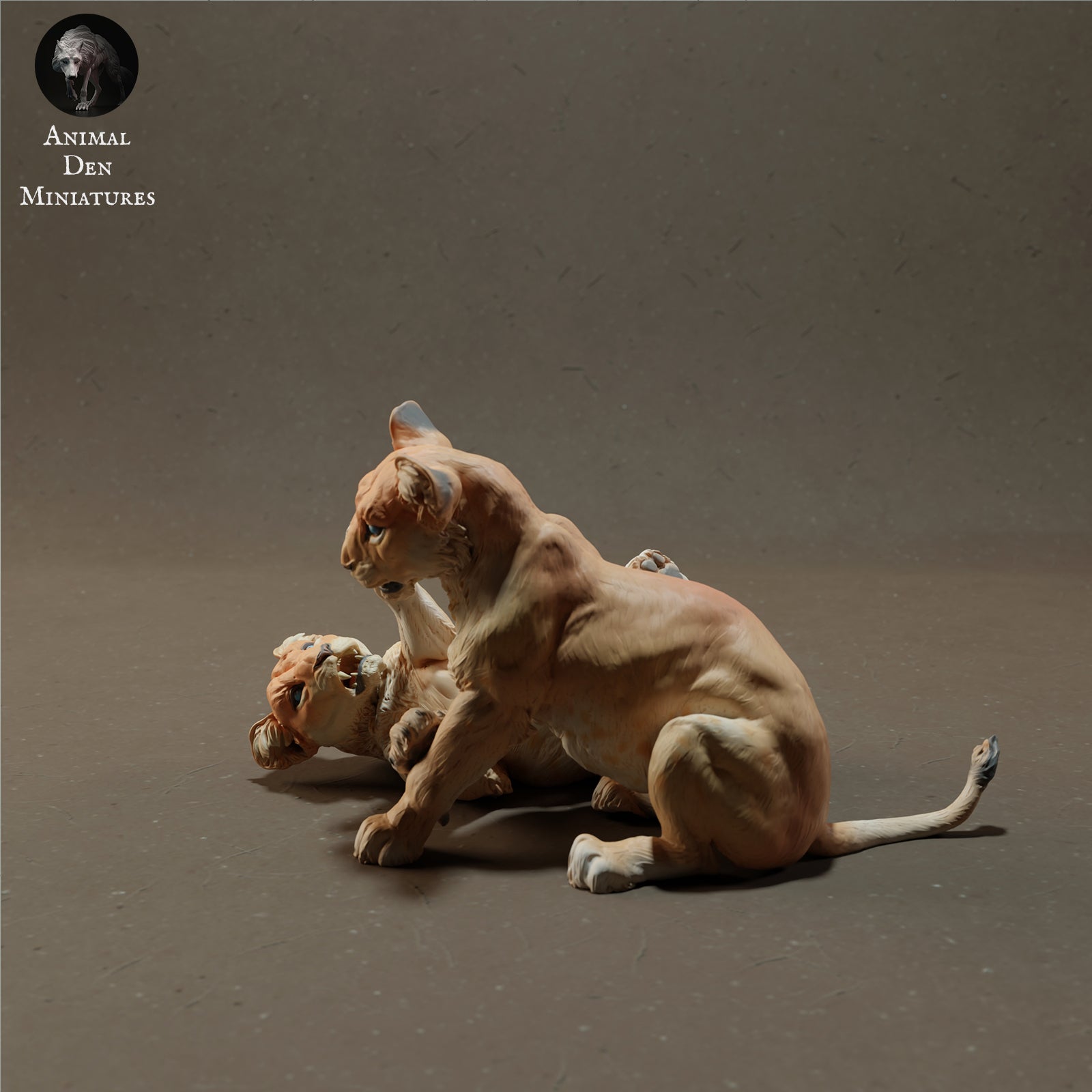 Photo de produit Figurine animale Diorama, modélisme : 0 : Lionceaux jouant - Animaux de la savane
