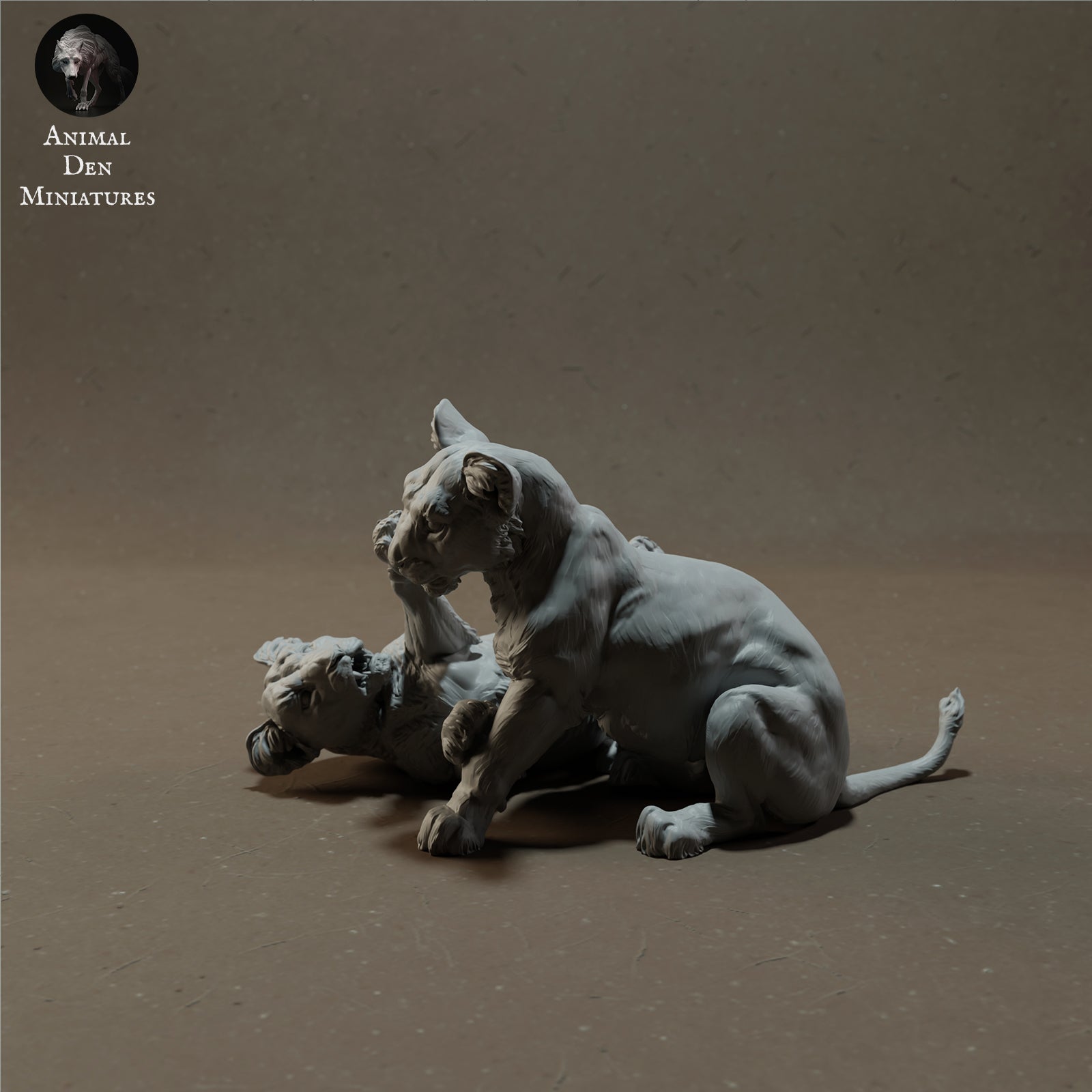 Photo de produit Figurine animale Diorama, modélisme : 0 : Lionceaux jouant - Animaux de la savane