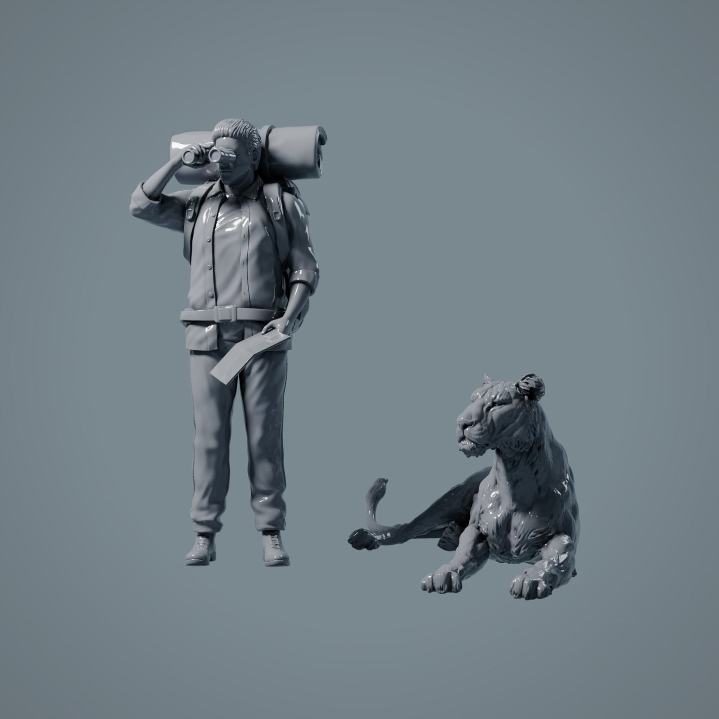 Lionne couchée - Animaux de la savane (23_02_11)