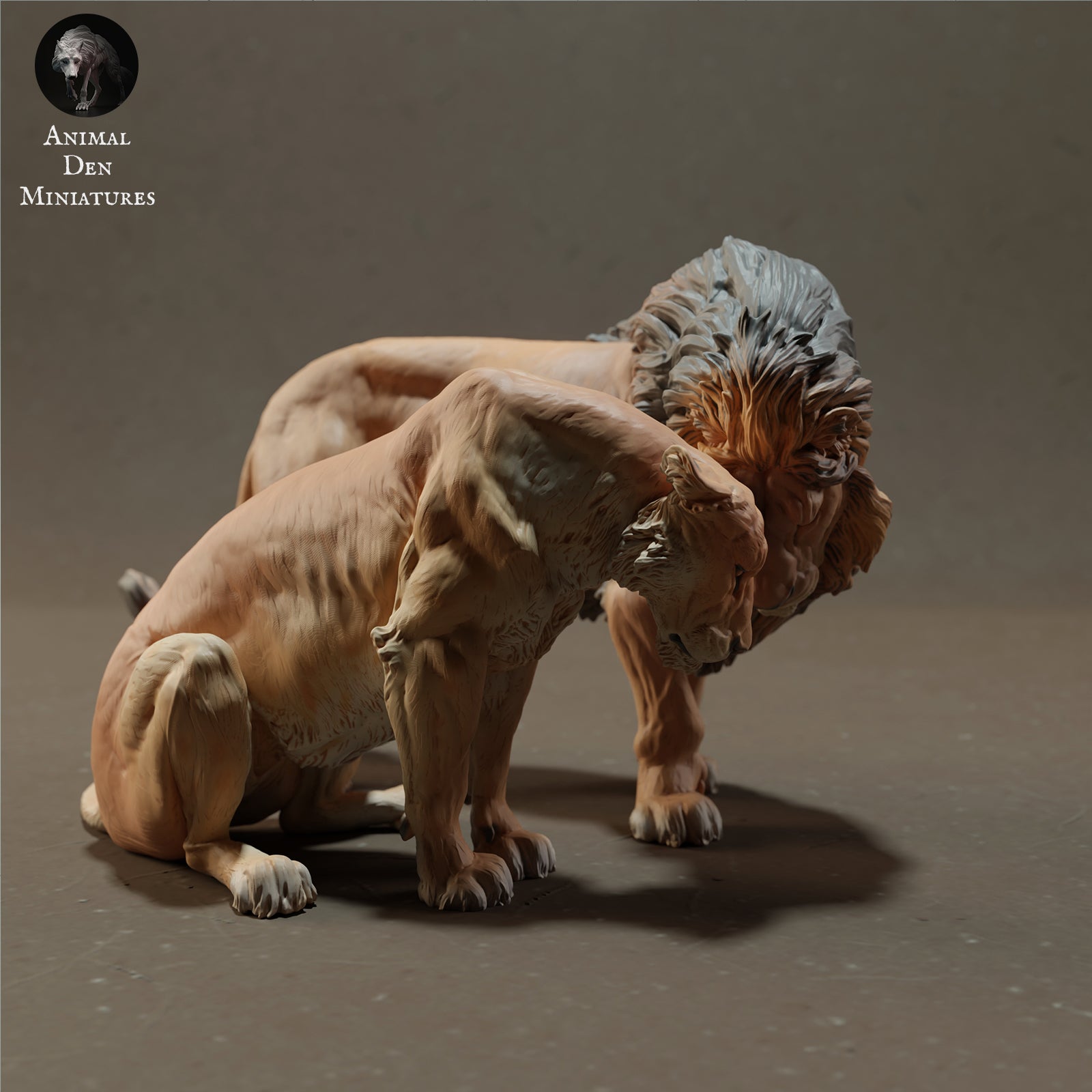 Photo de produit Figurine d'animal Diorama, modélisme : 0 : Lion et lionne - Animaux de la savane