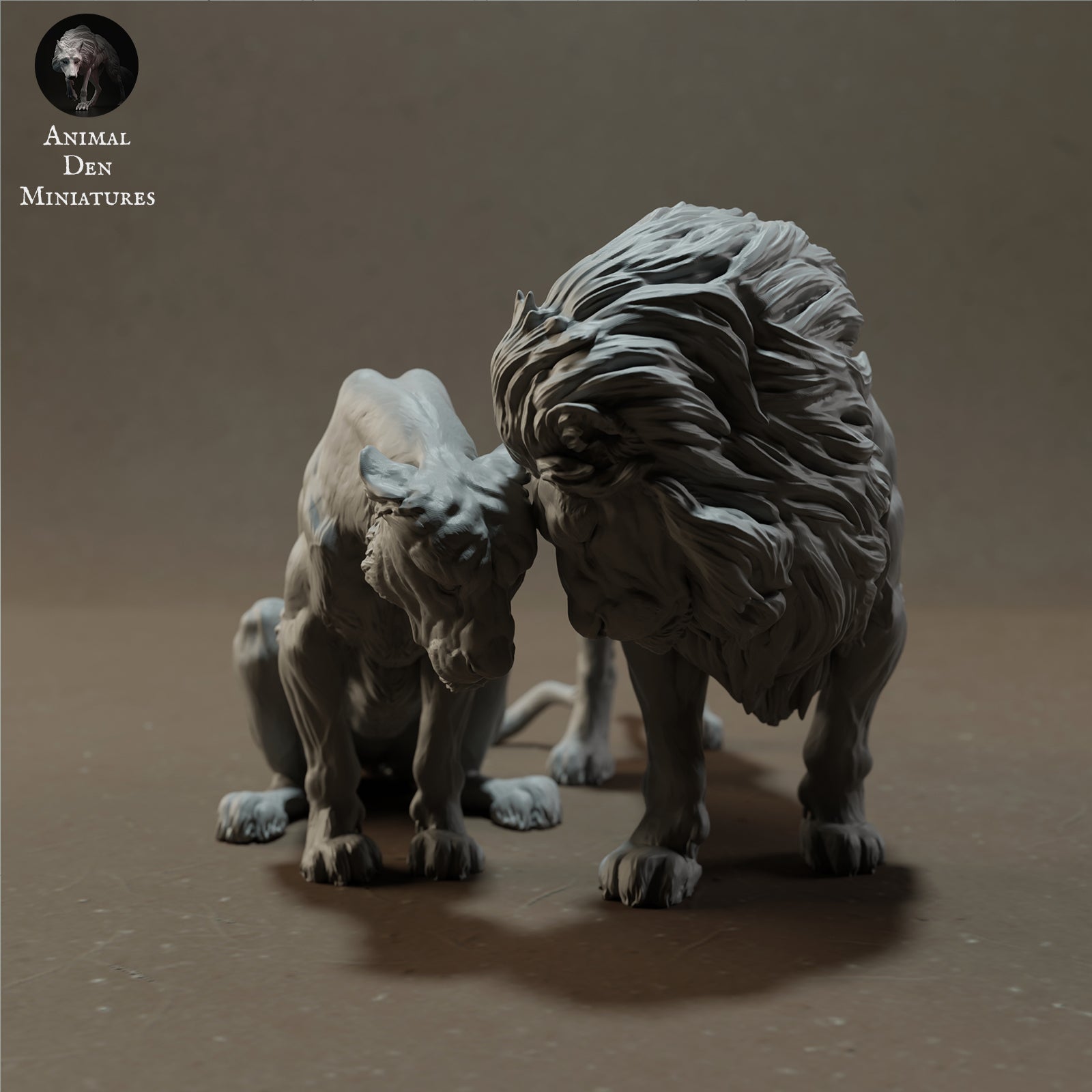 Photo de produit Figurine d'animal Diorama, modélisme : 0 : Lion et lionne - Animaux de la savane