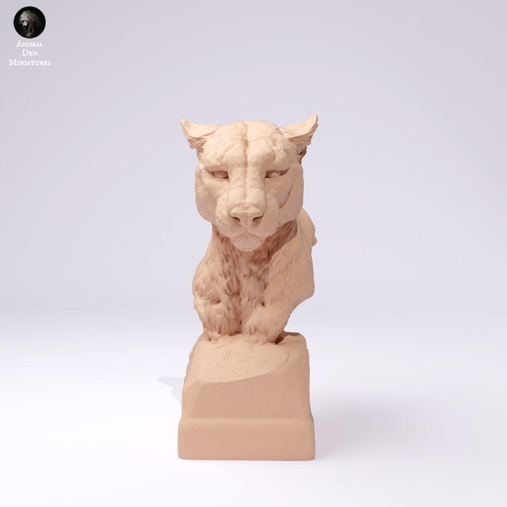 Photo produit 2 : figurine animale sauvage : Puma - buste (25_01_10)