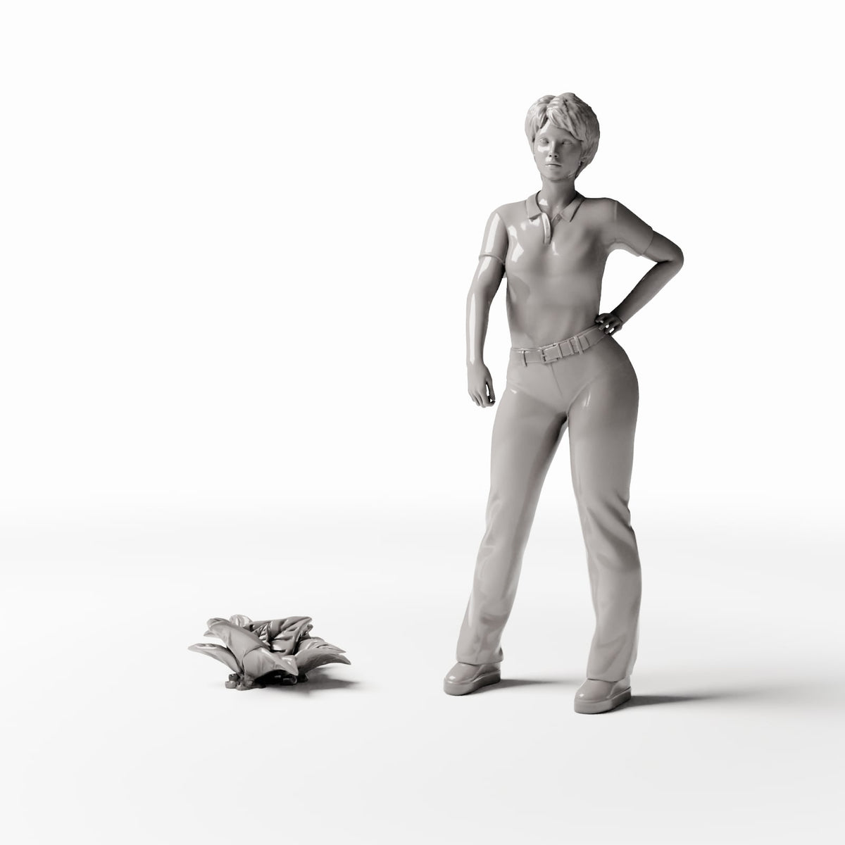 MyPortal Studios set 03, model 526: à côté d’une figurine humaine à l’échelle 1:35