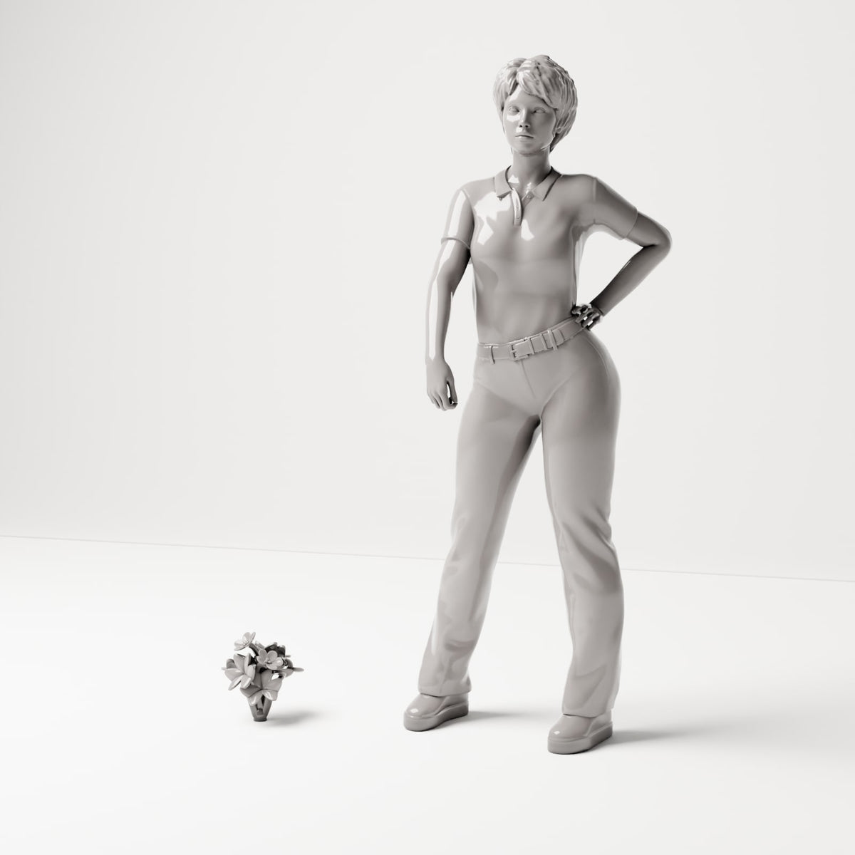 MyPortal Studios set 06, model 76: à côté d’une figurine humaine à l’échelle 1:35