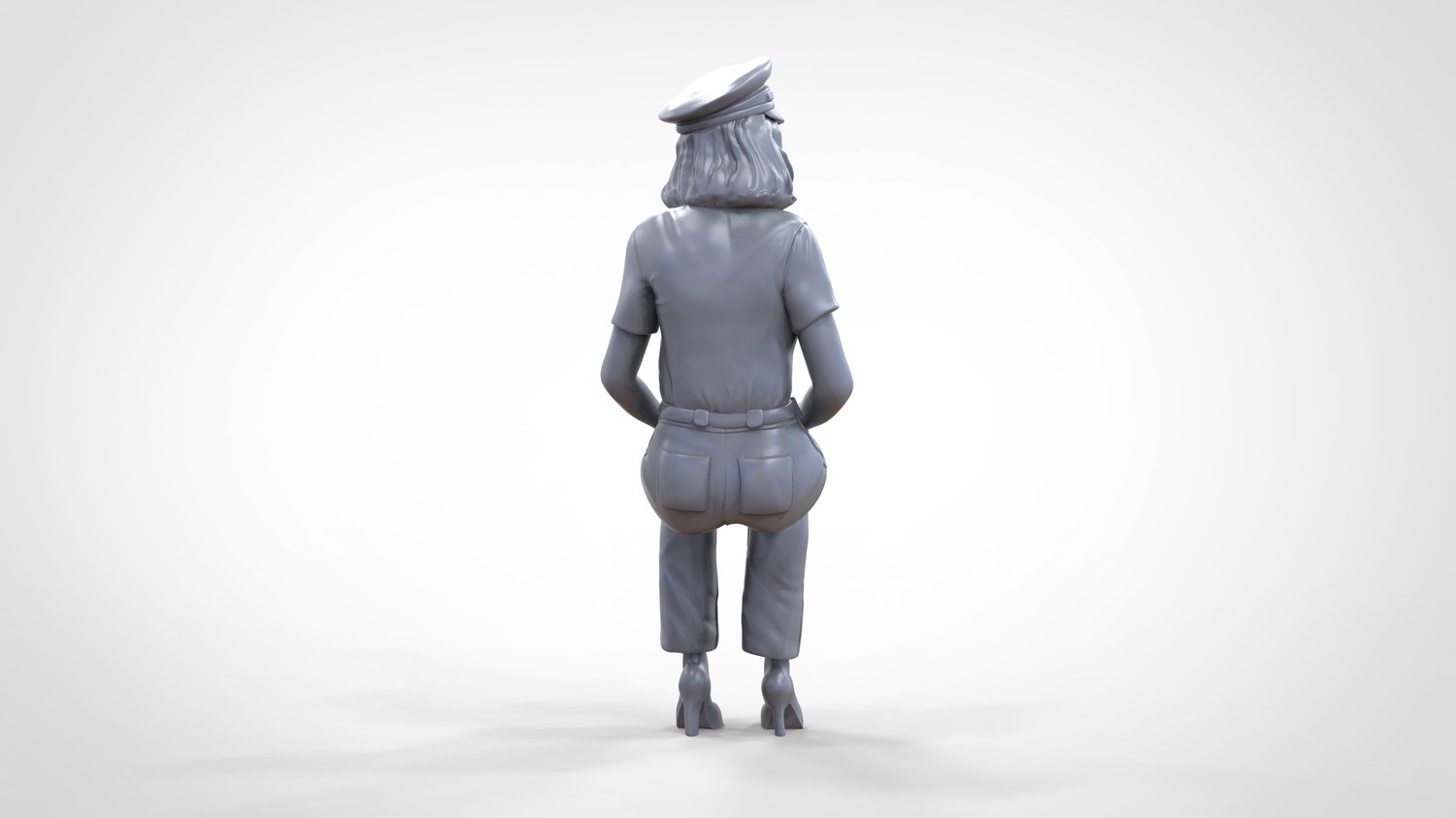 Photo du produit 0 : Pilote en uniforme assis : Personnel d'avion - actionne un levier