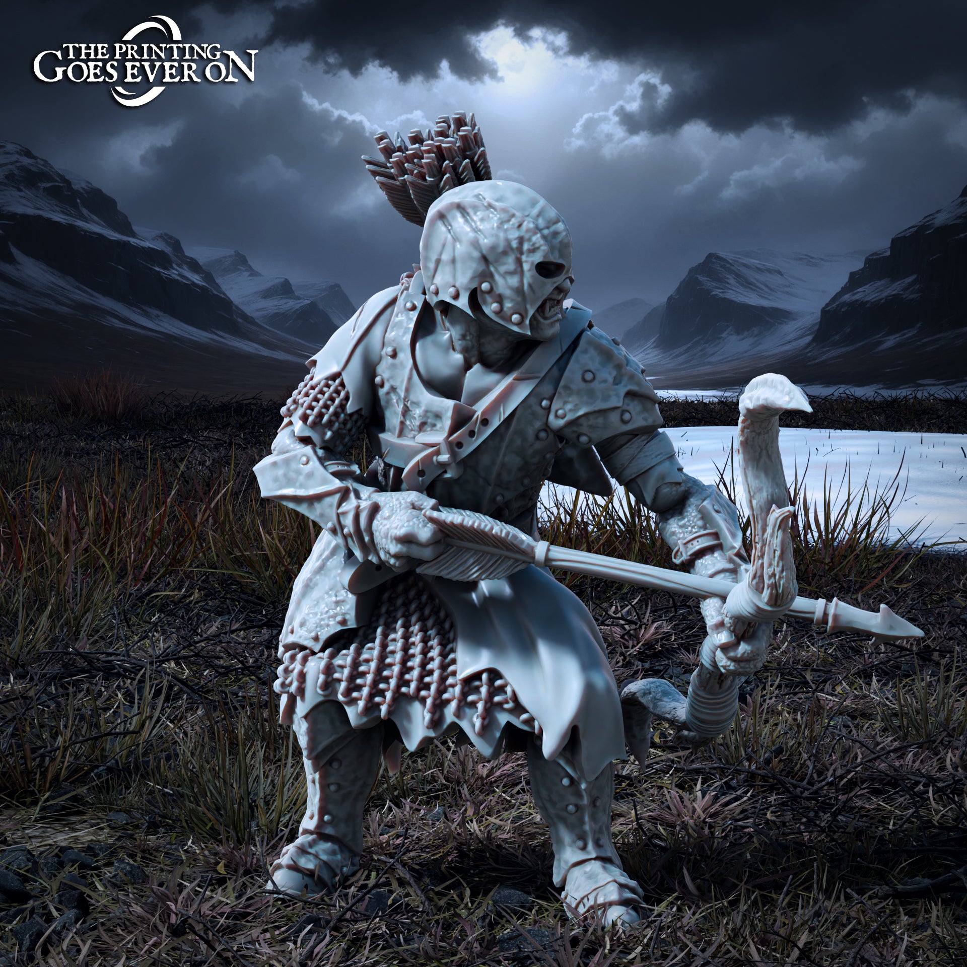 Photo du produit Tabletop 28mm The Printing Goes Ever On (TPGEO) 0 : Guerrier Orque - Serviteurs Brutaux du Roi Sombre - Créatures Maléfiques des Royaumes du Nord