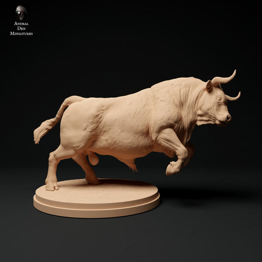 Photo de produit Figurine d'animal Diorama, modélisme : 0 : Figurine d'animal de ferme : Taureau enragé - Taureau Red Devon