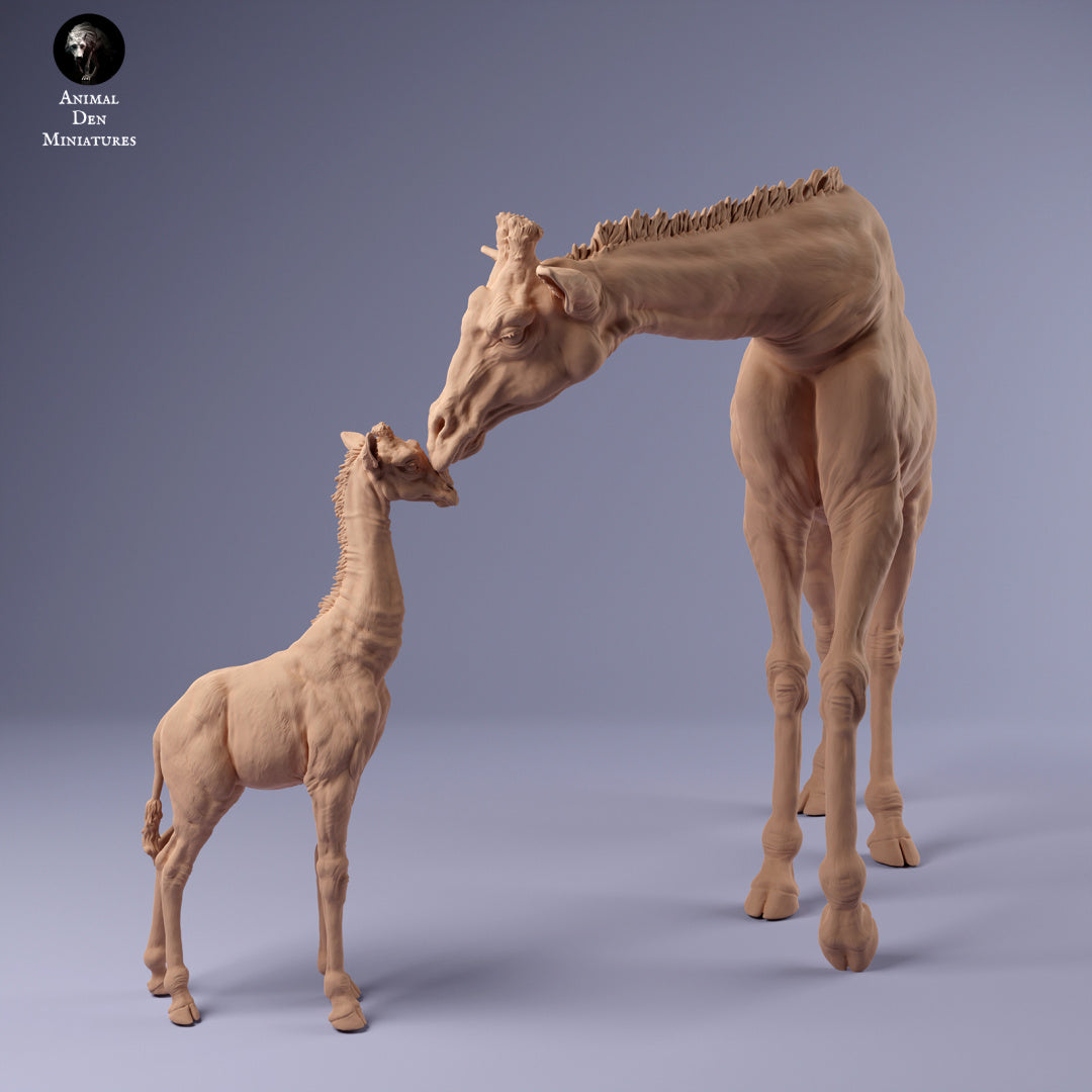 Photo de produit Figurine d'animal Diorama, modélisme : 0 : Mère girafe avec son petit : Animaux d'Afrique