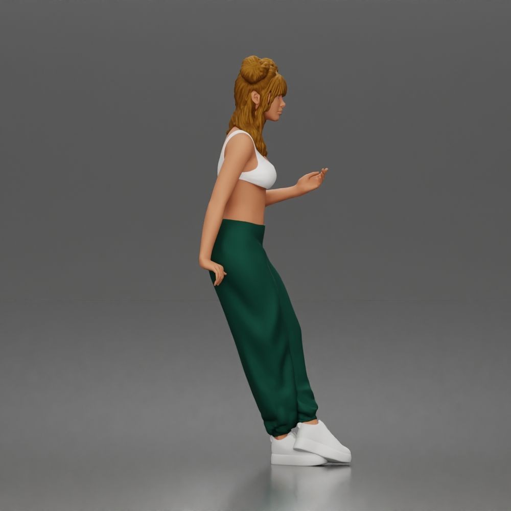 Photo produit de modélisme pour diorama 5 : figurine debout : femme en maillot de bain bustier (a198)