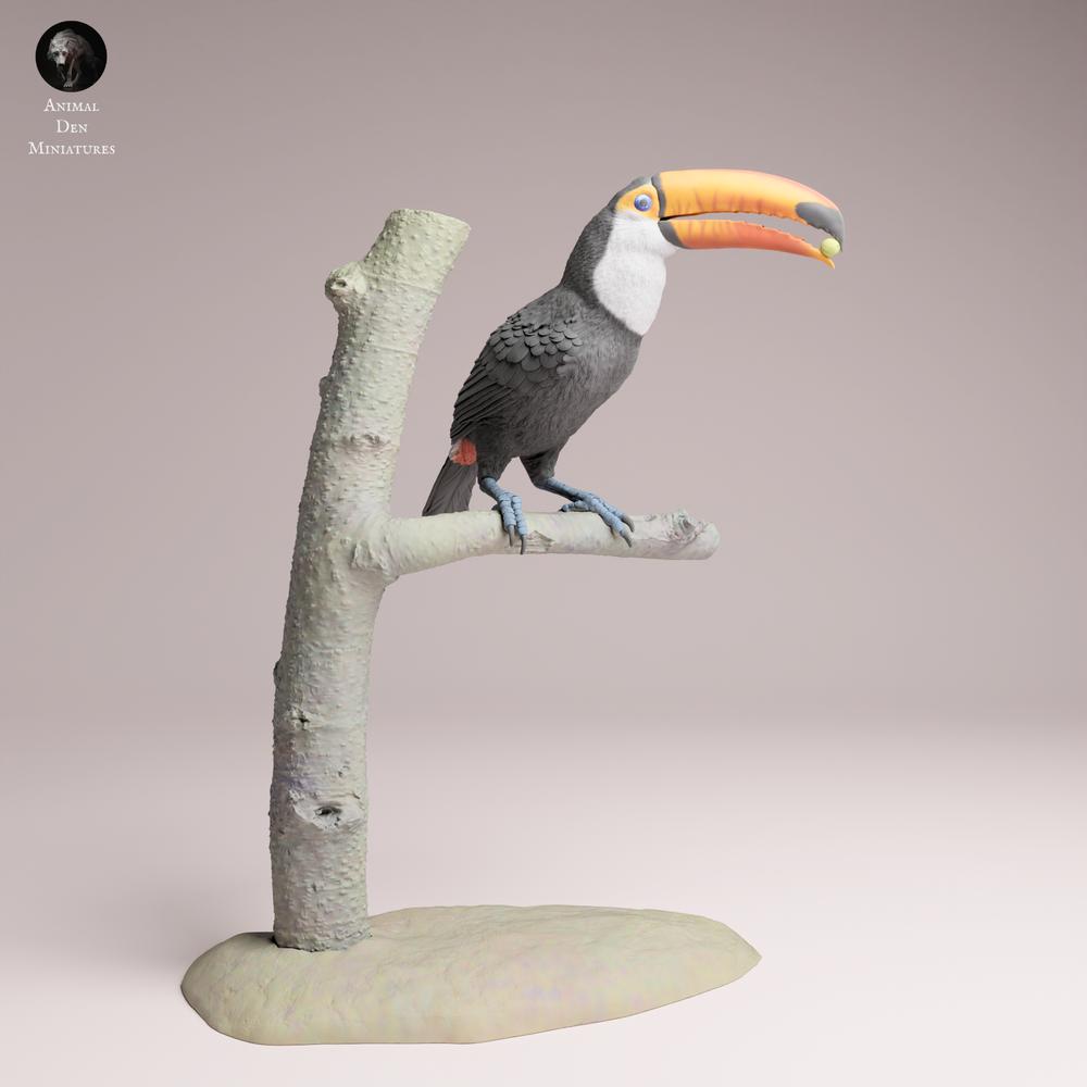 Produktfoto Tabletop 28mm Lord of the Print (LotP) 3: Dschungel Tierfigur: Toko-Tukan - fressend