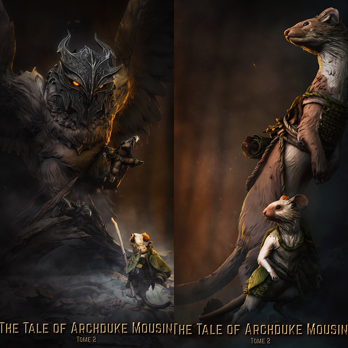 Weasel Rider - Une souris chevauche une belette (D2)