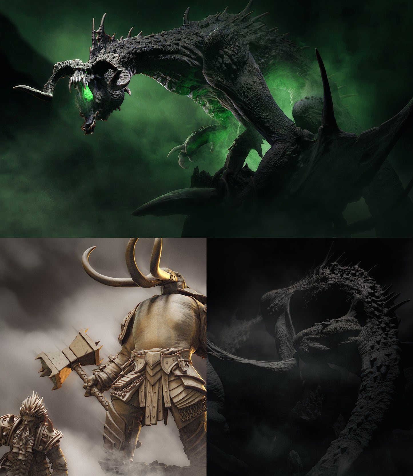 Dragon Chromatique Noir – Créature puissante et énorme (A)