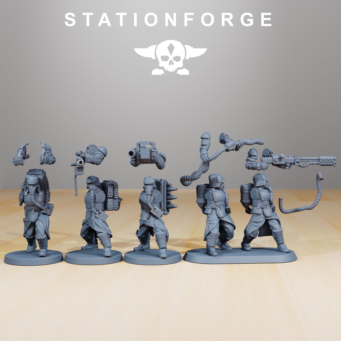 Photo du produit Minis de table 28mm Stationforge : Escouade blindée