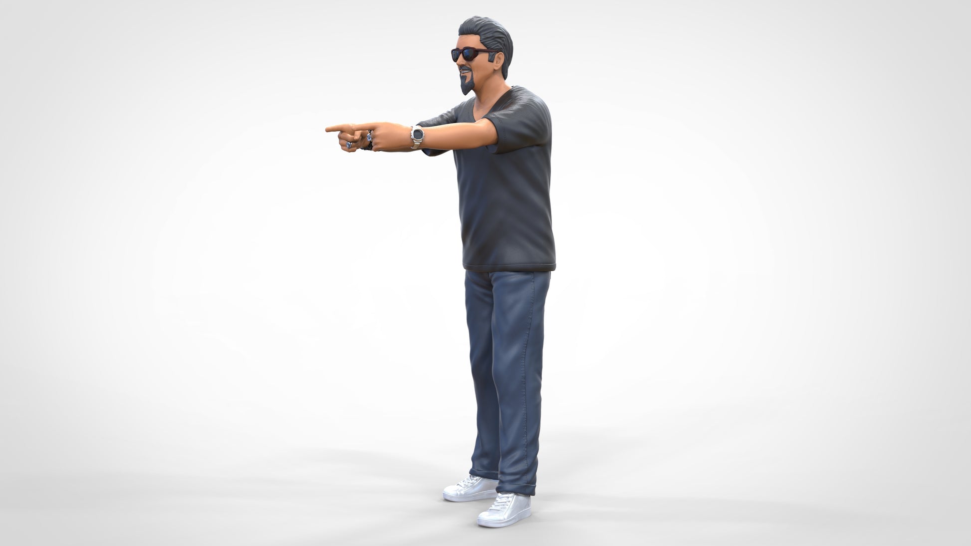 Photo du produit Diorama et modélisme figurine miniature : homme avec lunettes de soleil