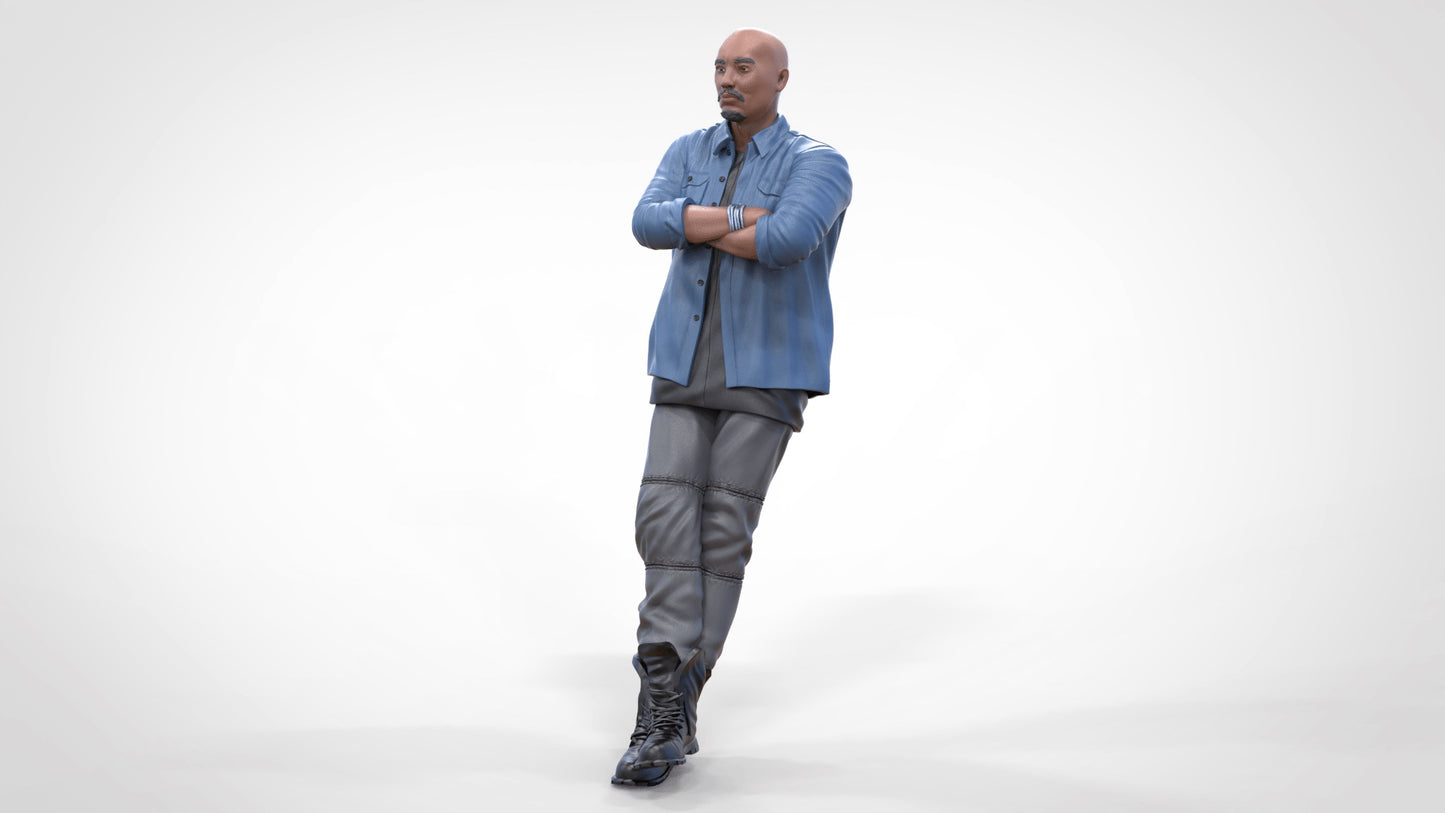 Photo du produit Diorama et modélisme Figurine miniature : Homme adossé