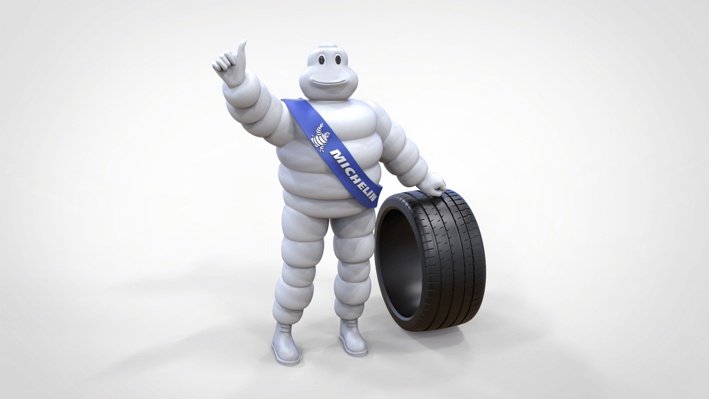 Photo du produit diorama et modélisme figurine miniature : Bonhomme Michelin avec pneus