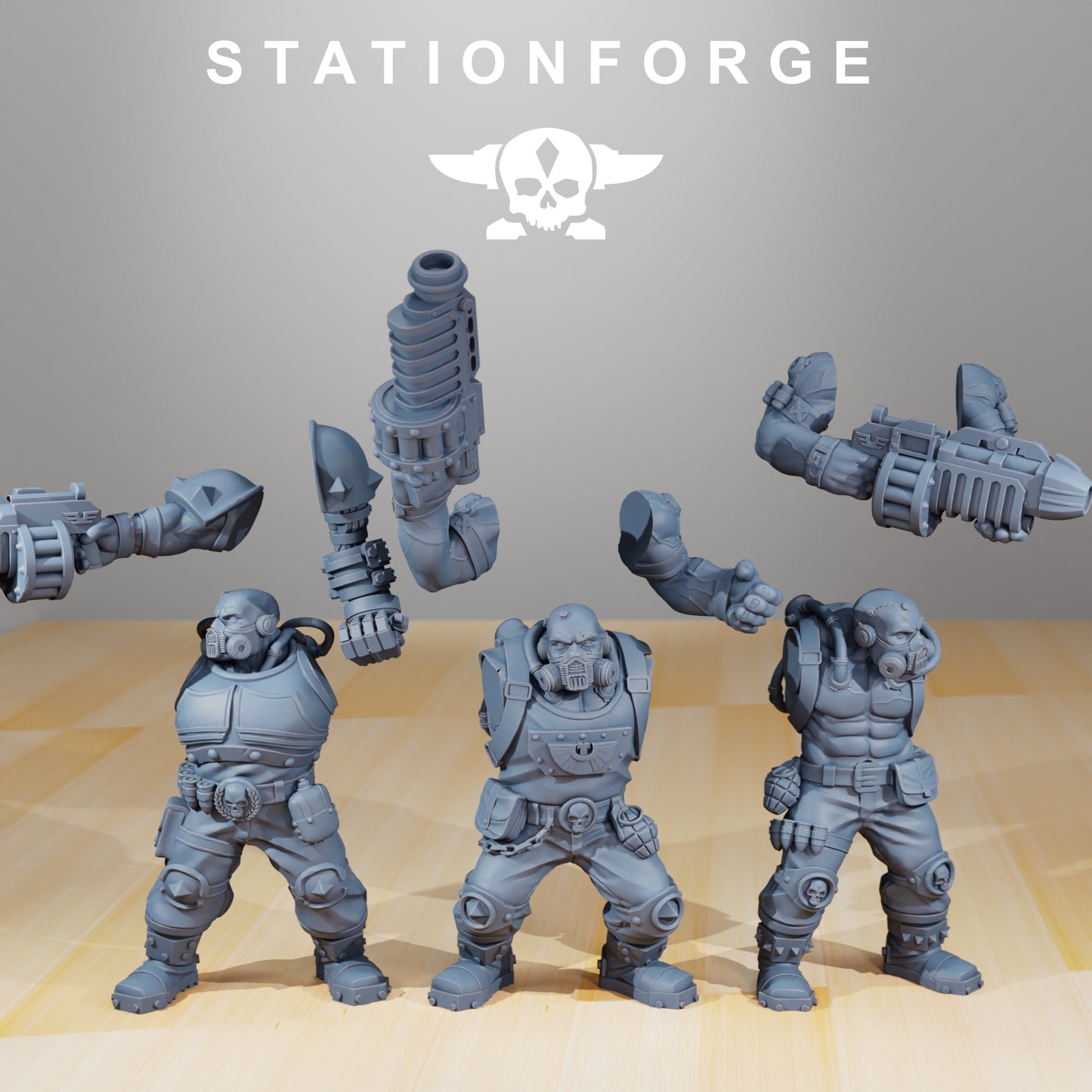 Photo du produit 28mm Tabletop Minis Stationforge : Guerriers de la Garde Nationale