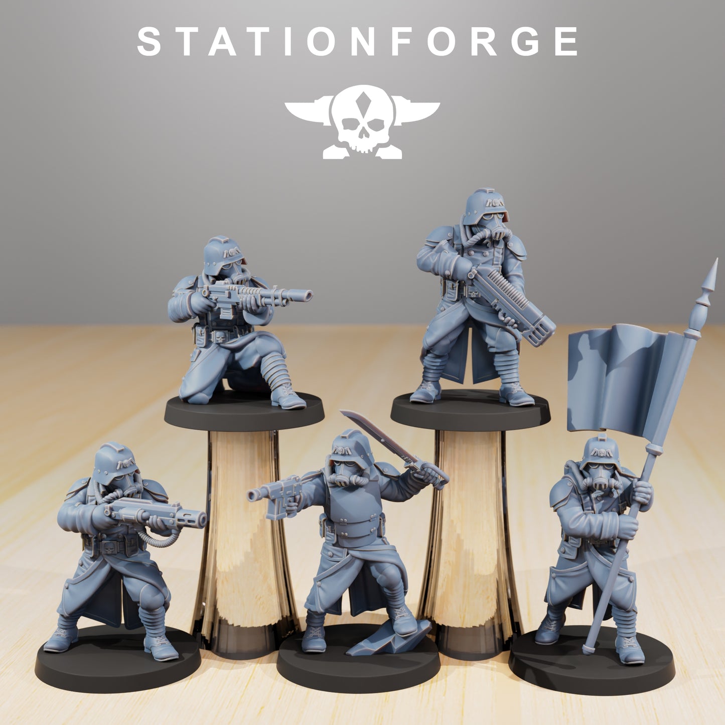 Photo du produit 28mm Tabletop Minis Stationforge : Force de Commandement
