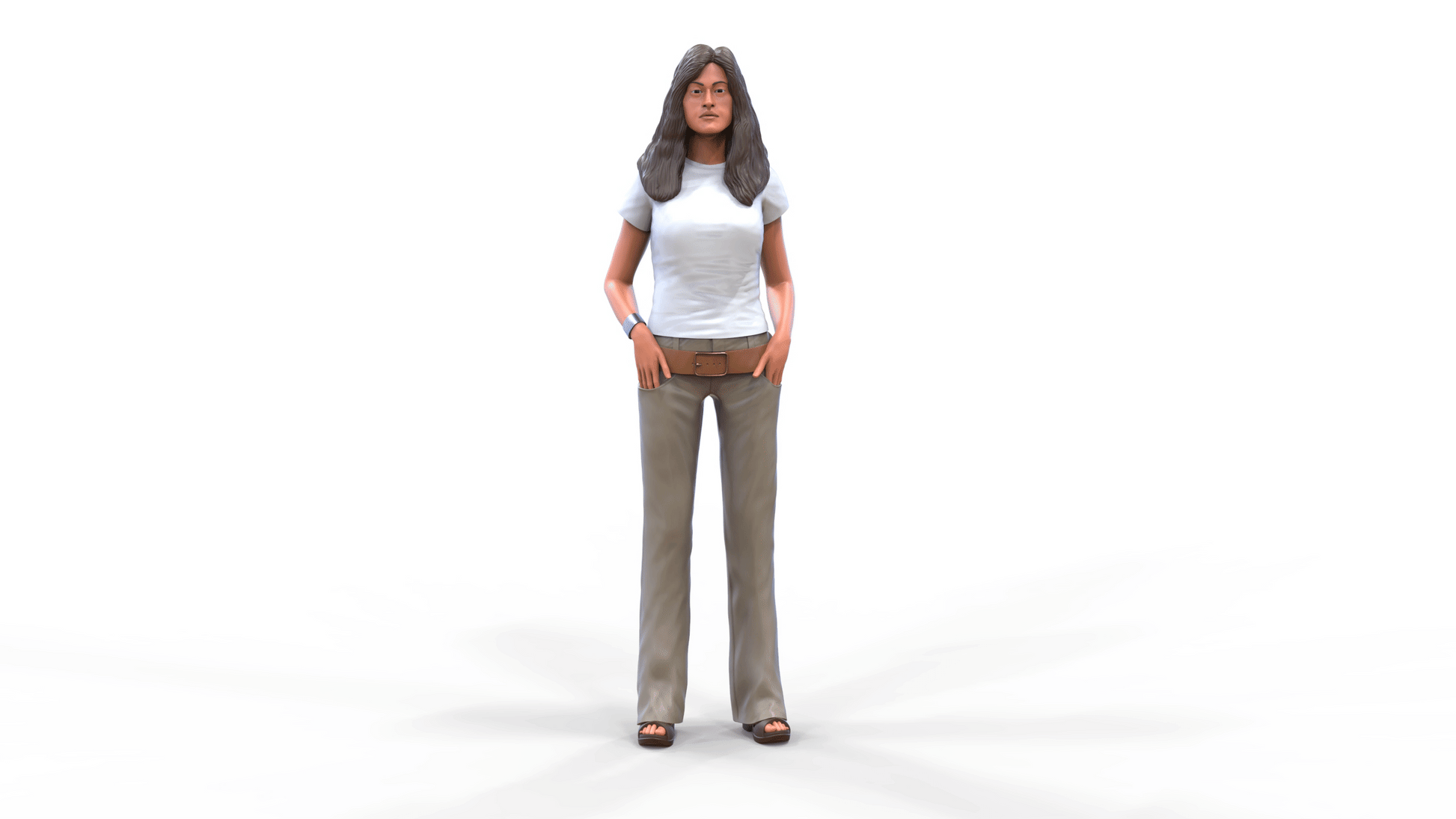 Photo du produit Diorama et modélisme Figurine miniature : Femme attendant