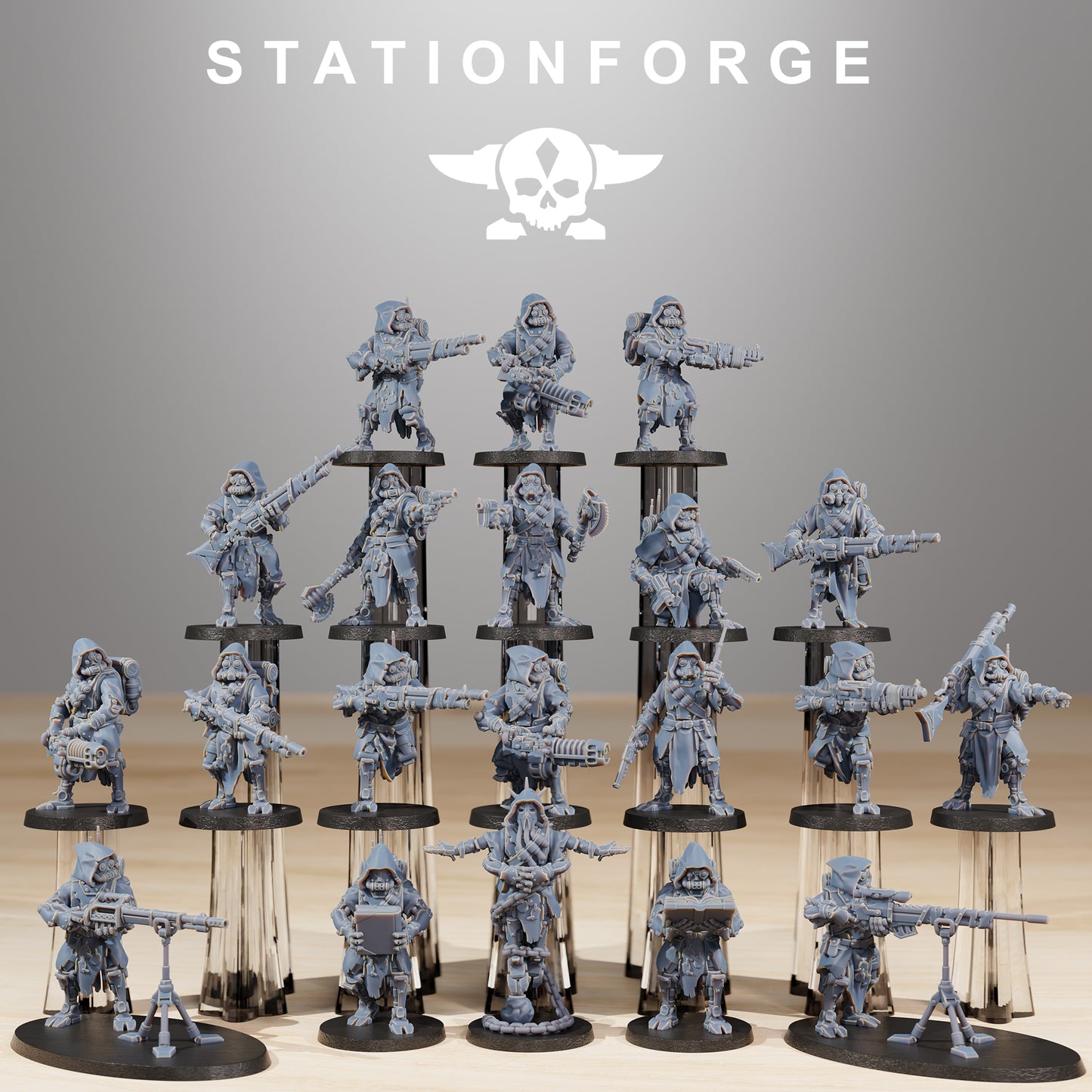 Photo du produit 28mm Tabletop Minis Stationforge : Kit de construction Rangers