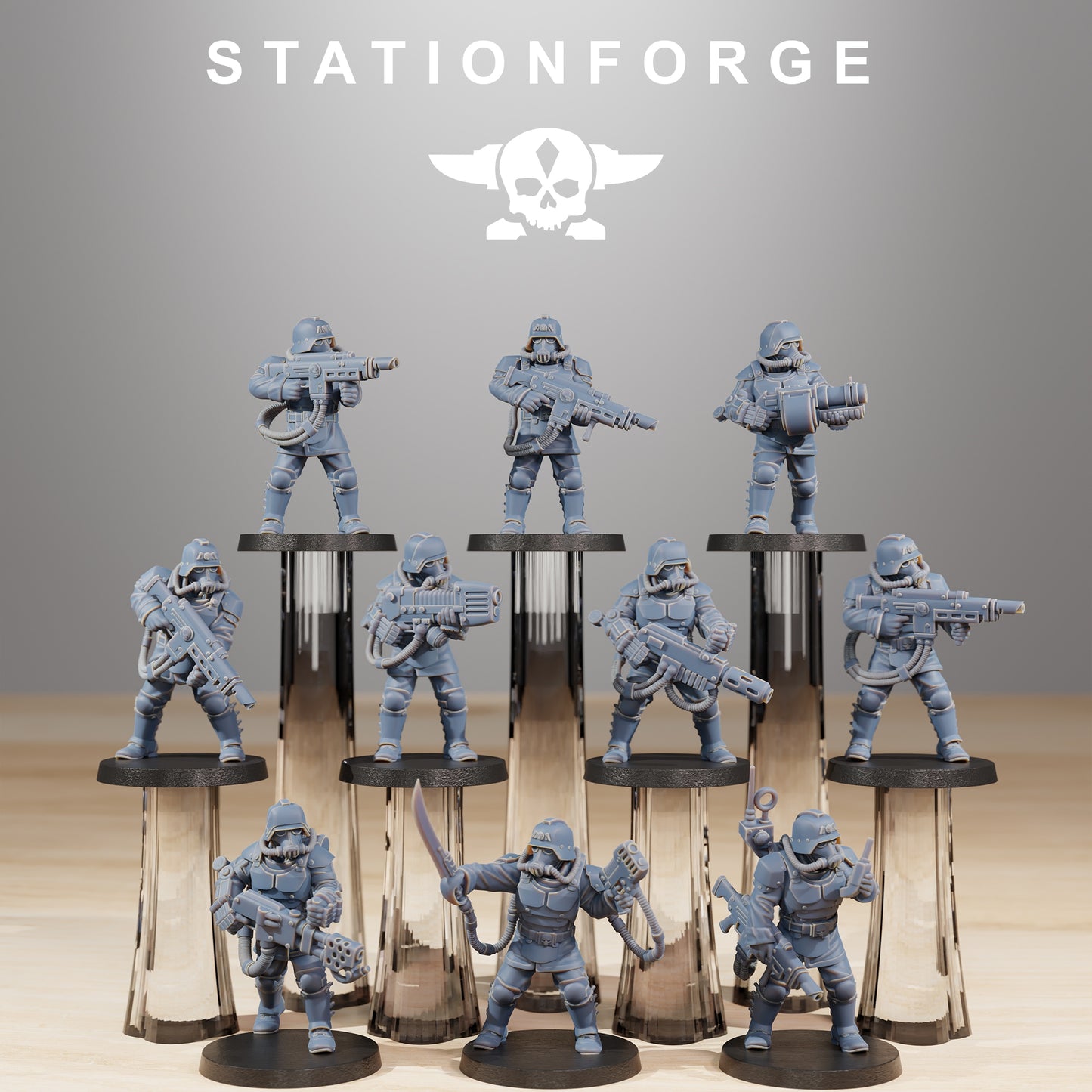 Photo du produit 28mm Tabletop Minis Stationforge : Commandos